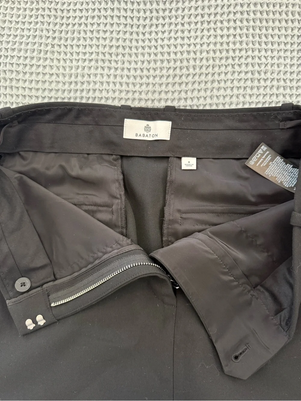 Babaton Black Tailored A-Line Mini Skirt - Picture 2 of 2